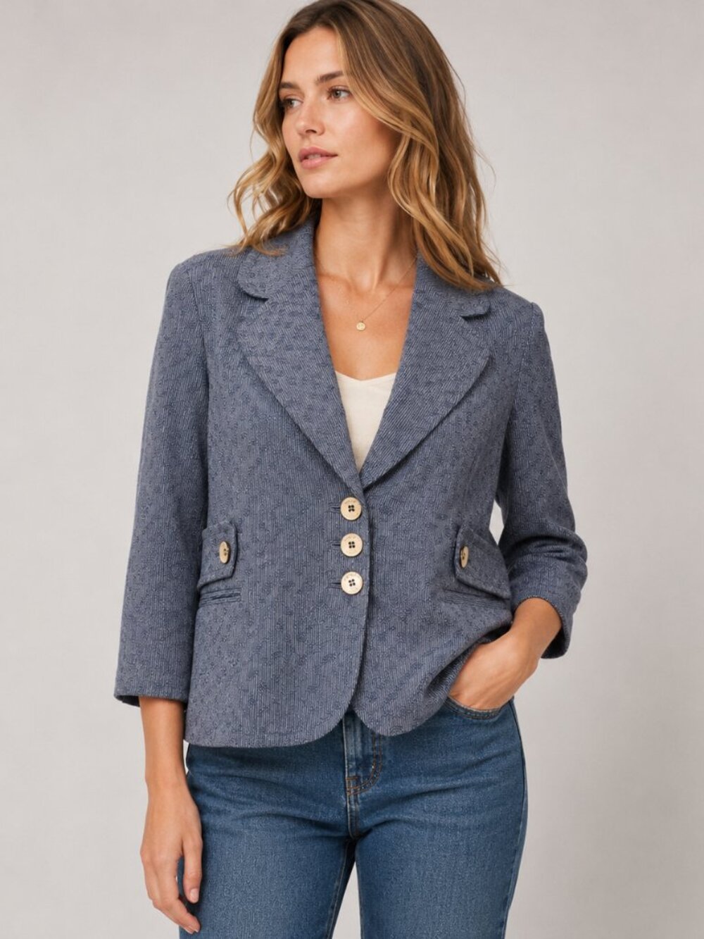 See by Chloe excellent blue cotton blazer jacket, 38/2